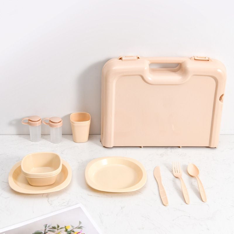 Set de Picnic 27 piezas | Maleta Mesa Plegable 4 personas