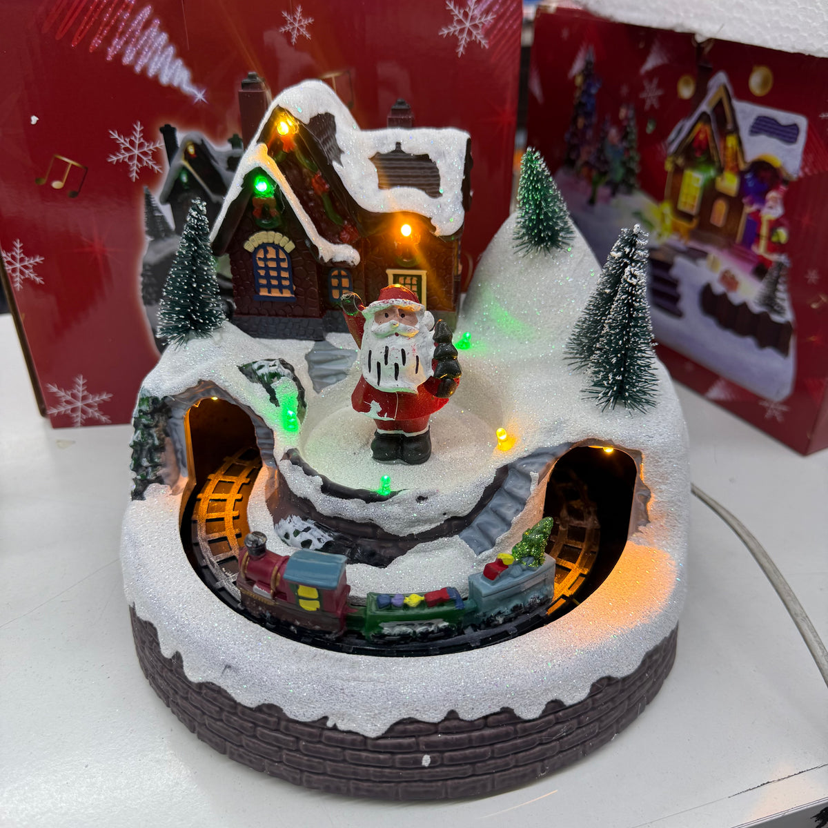 Villa Aldea Navideña Tren Musical Luces  | 10 Diseños