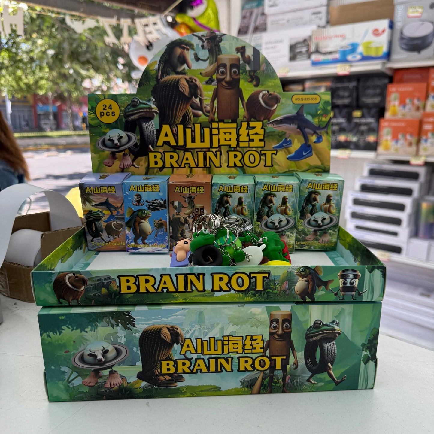 Caja Sorpresa Llavero Juguete BrainRot Tralalero Tun Sahur