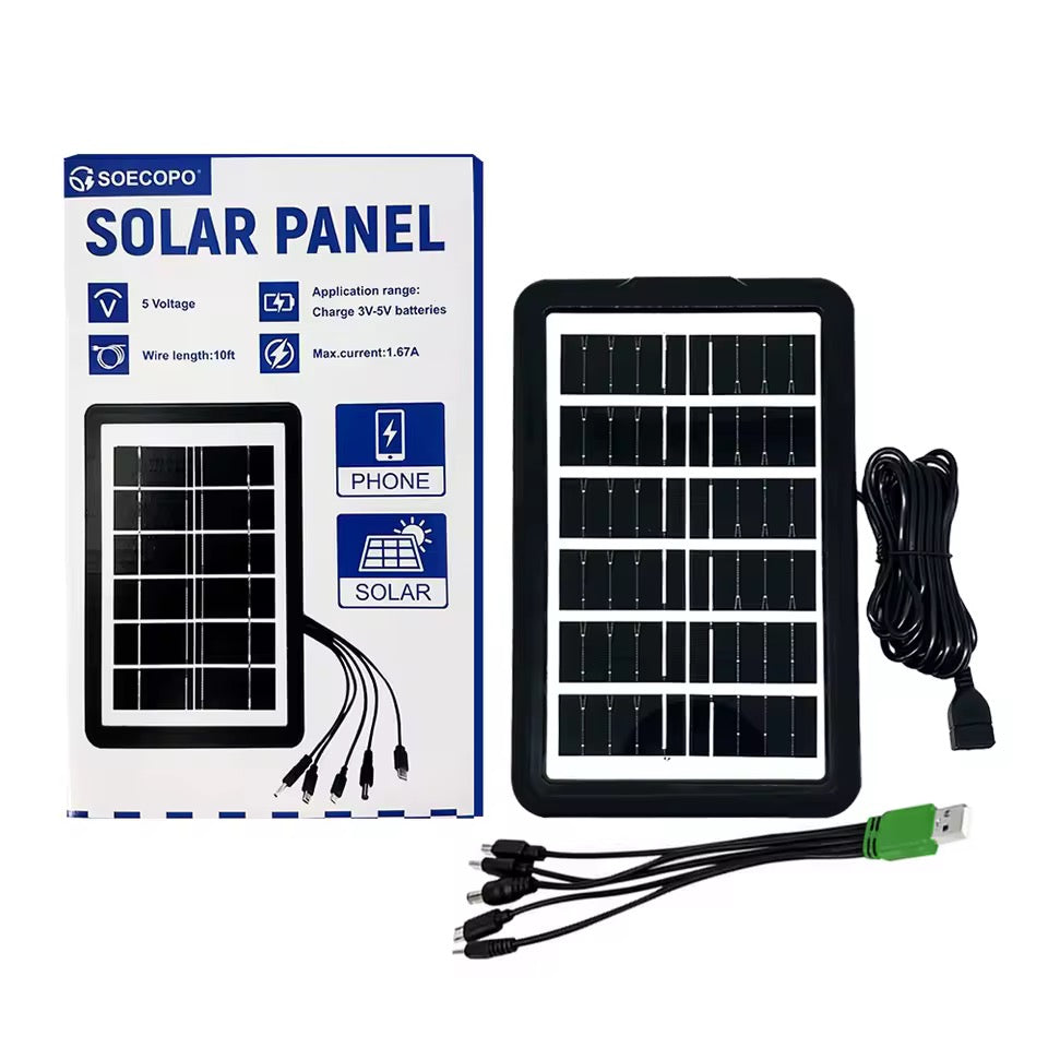 Cargador Solar 30W Panel Solar 5V