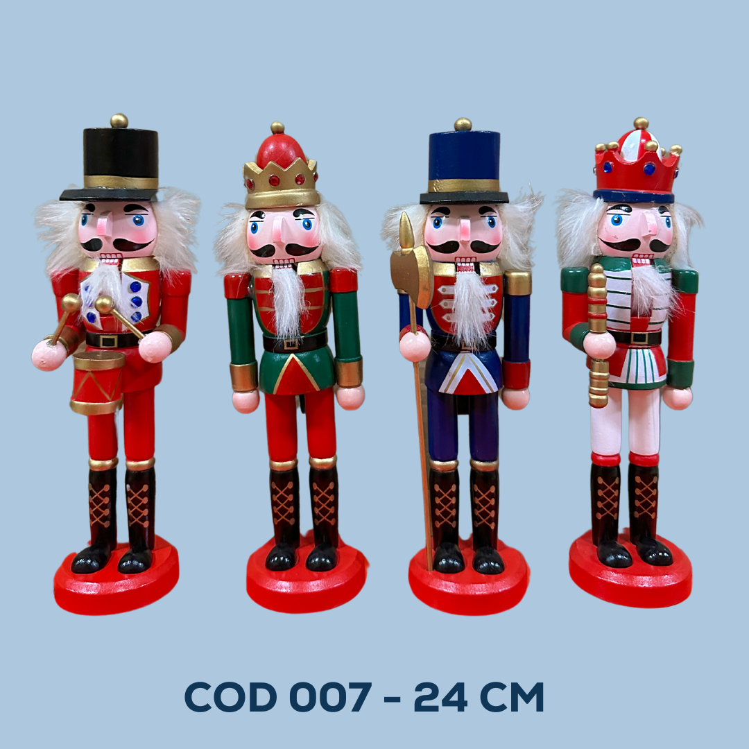 Soldado Cascanueces Navideño Adorno Navidad 24cm COD 007