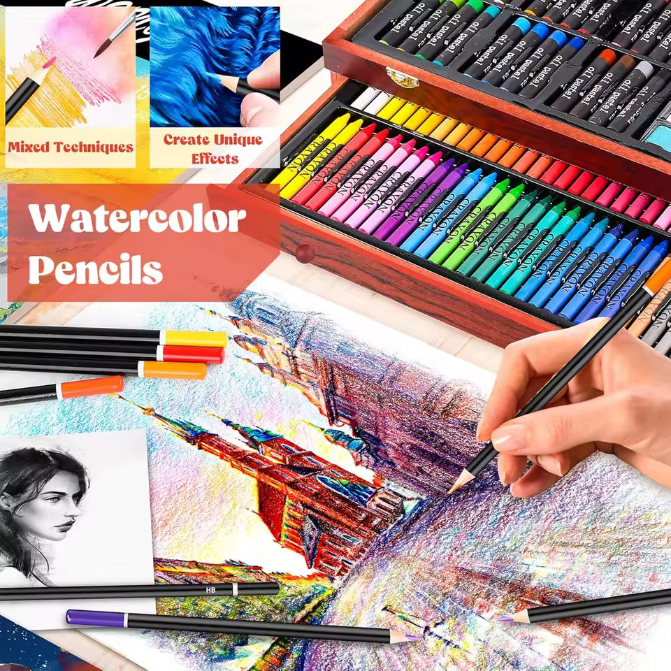 Maleta Madera Profesional 140 Piezas