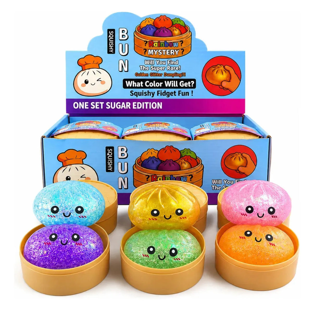 Dumplings Squishy Sorpresa Brillante 8,5cm
