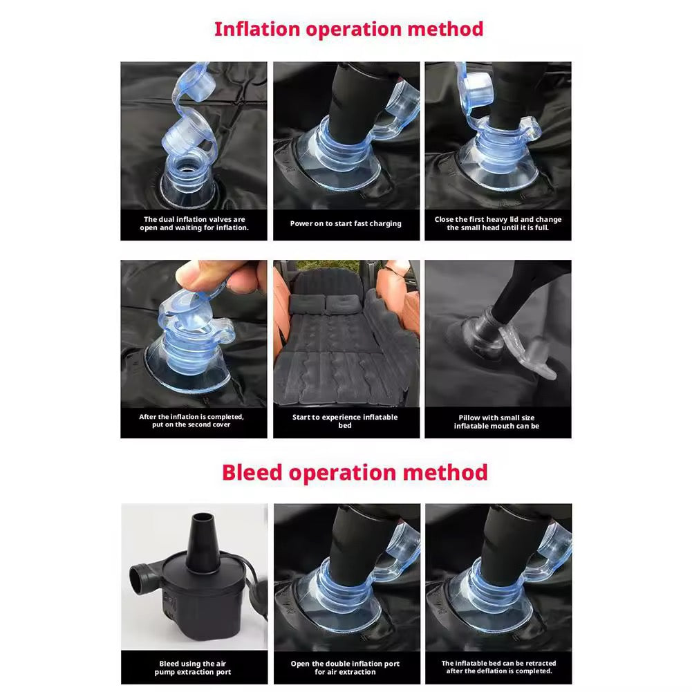 Colchón Infable Auto Cama Asientos PVC