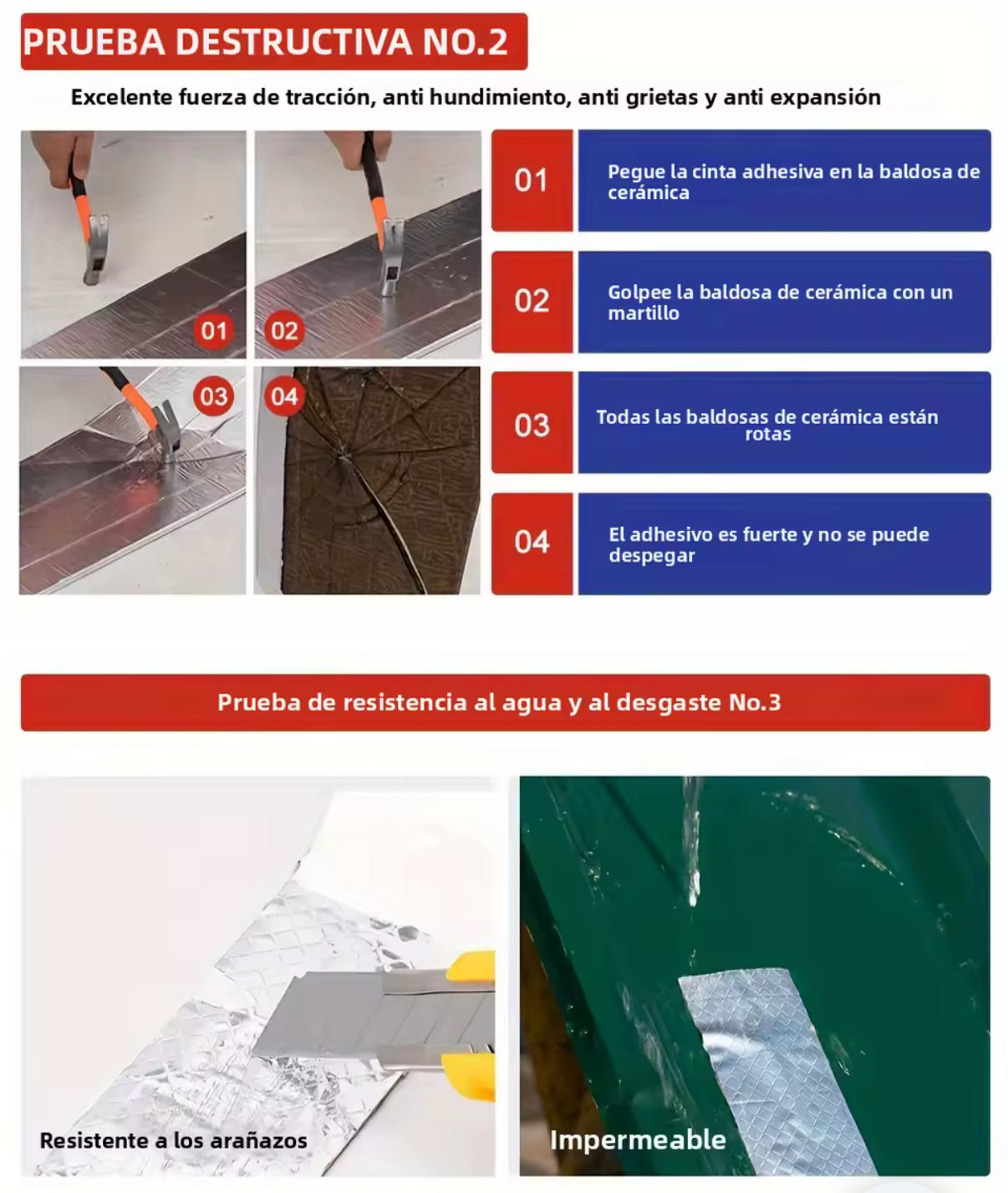 Cinta Inpermeable Alta Adherencia