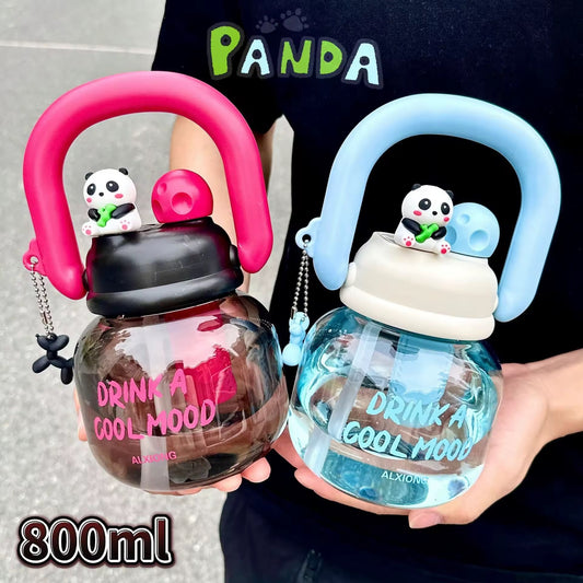 Botella Panda 800 ml Filtro Bombilla Charms