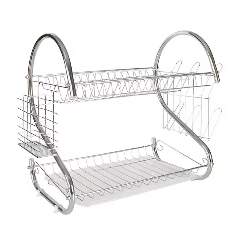 Seca Plato 2 Pisos Escurridor Aluminio Acero