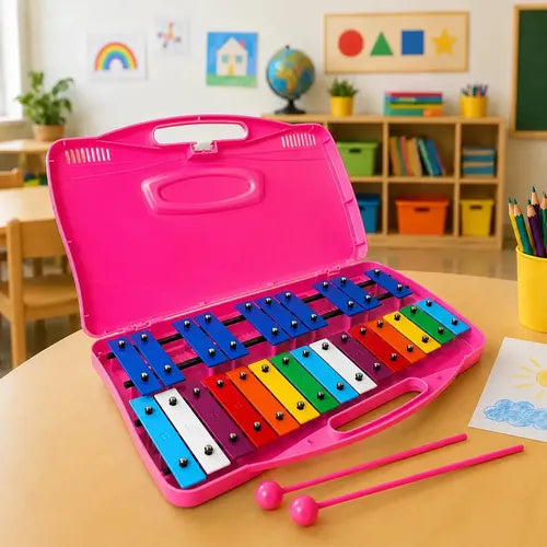 Metalófono Cromático 25 notas | 4 Colores