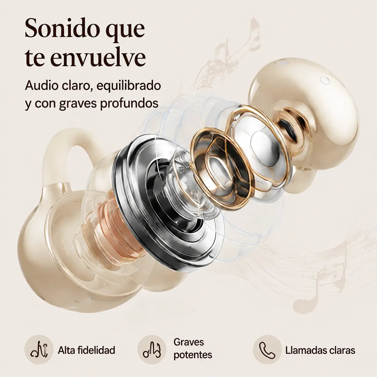 Audífono Damix Arete Mariposa Bluetooth Clip | 4 Colores