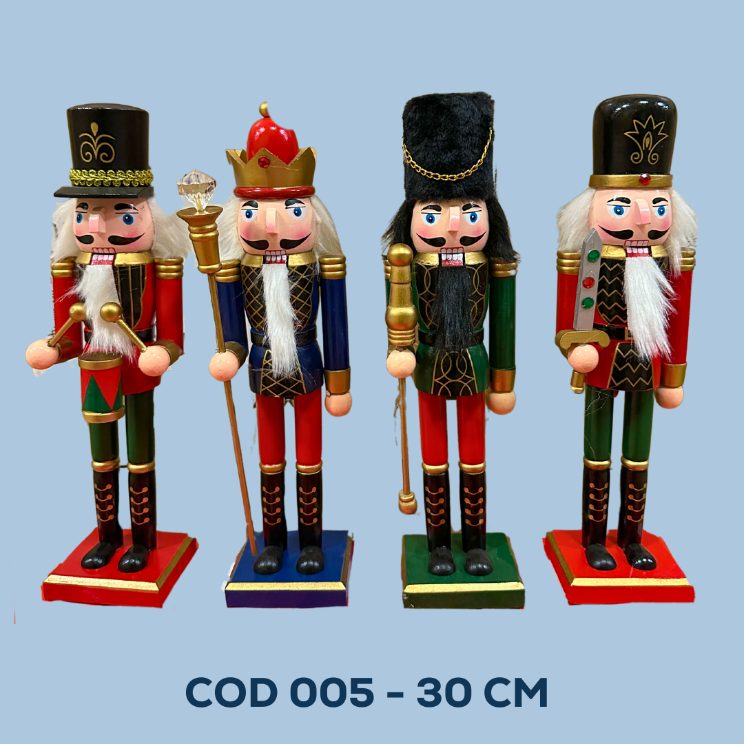 Soldado Cascanueces Navideño Adorno Navidad 30cm COD 005