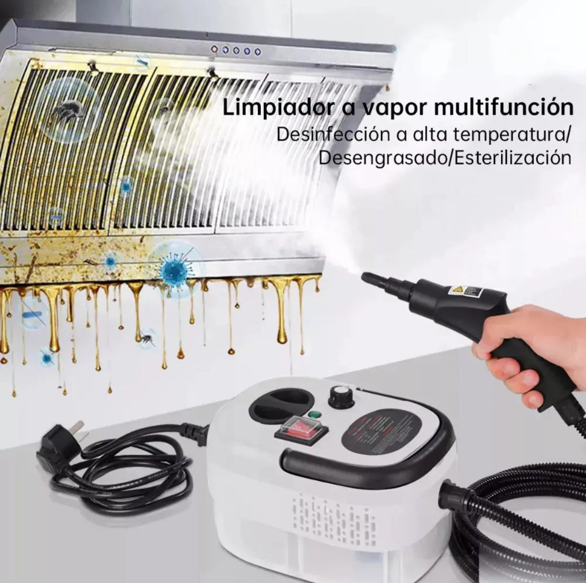 Máquina Limpiadora a Vapor Accesorios 2500W
