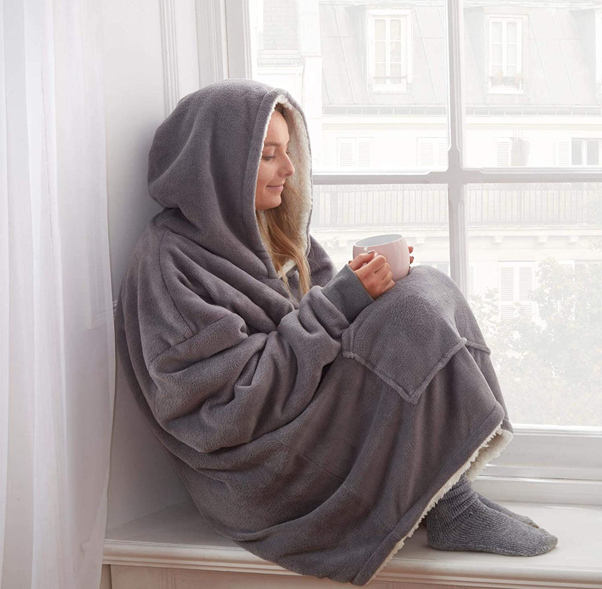 Maxi Polerón Sherpa Chiporro Liso | 4 Colores