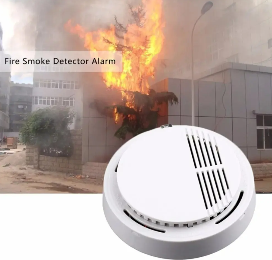 Detector de Humo Inalámbrico A Batería De 9 Volts