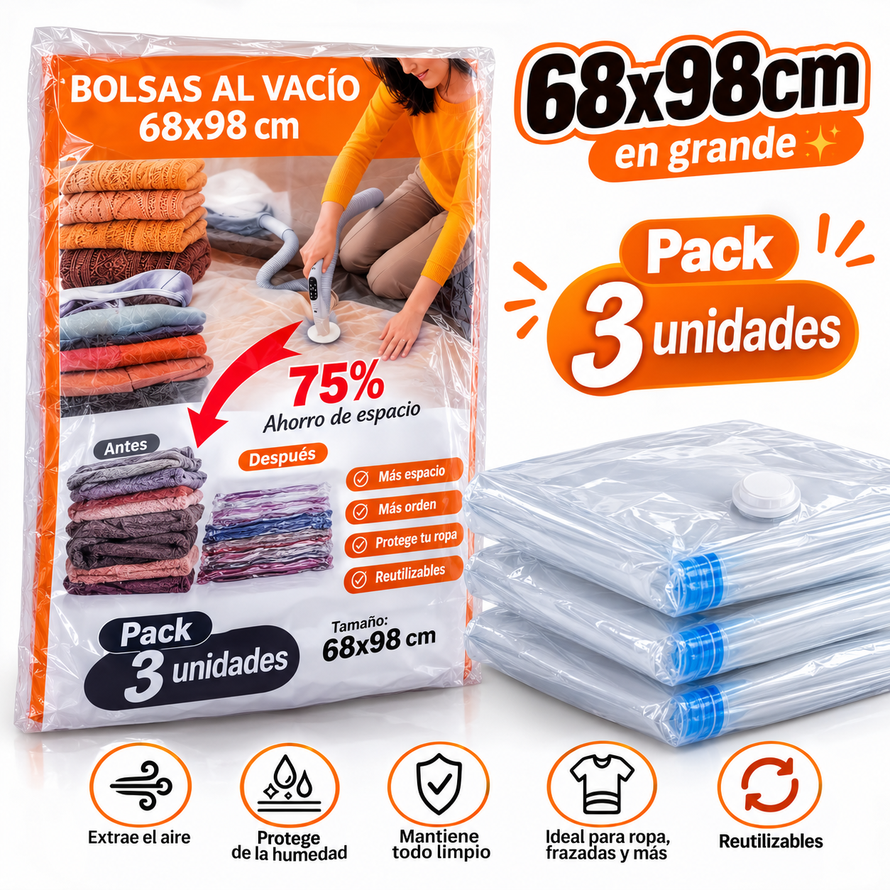 Bomba y Bolsas Vacío Aire Bolsas Eléctrica