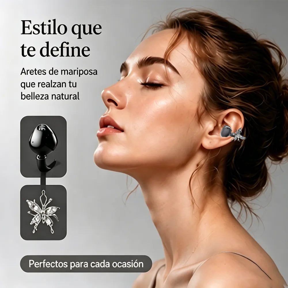 Audífono Damix Arete Mariposa Bluetooth Clip | 4 Colores