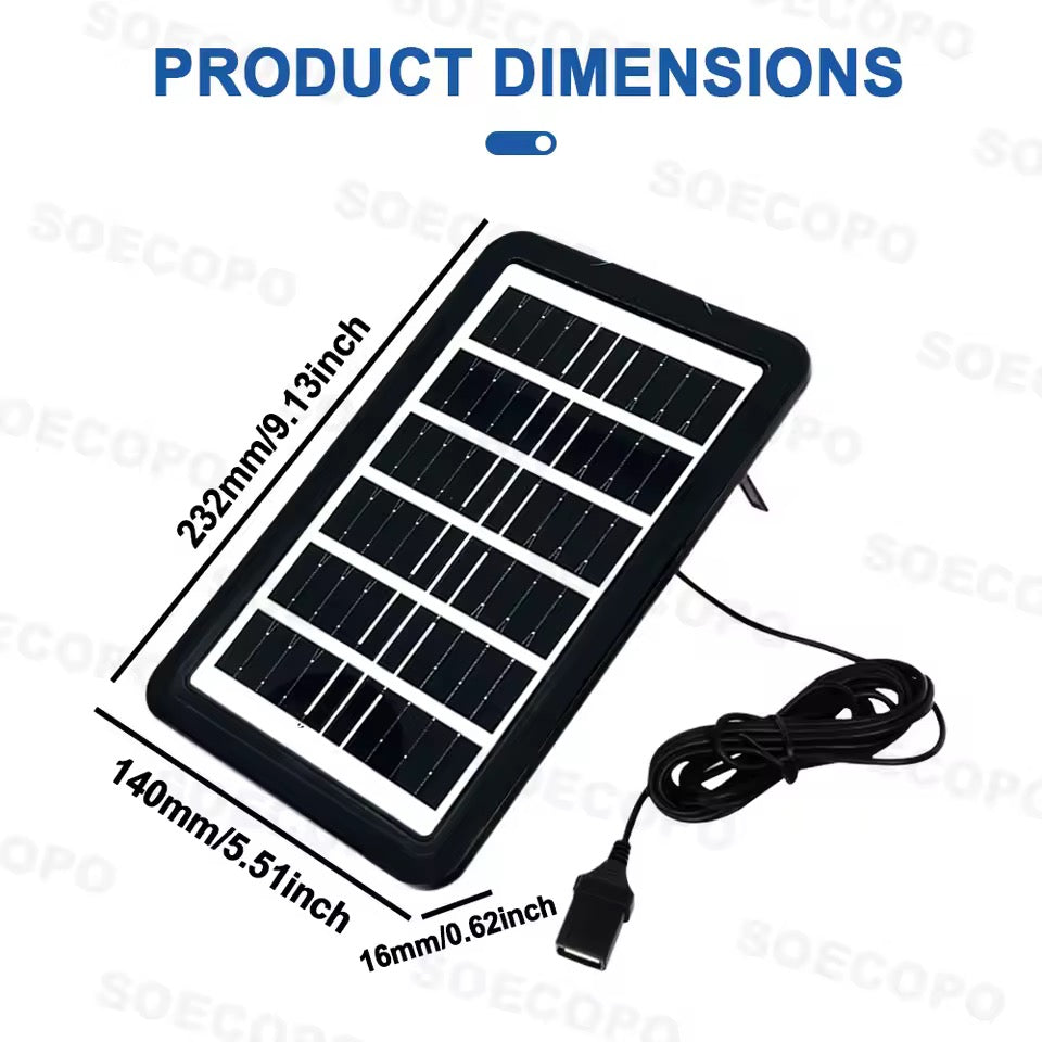 Cargador Solar 30W Panel Solar 5V