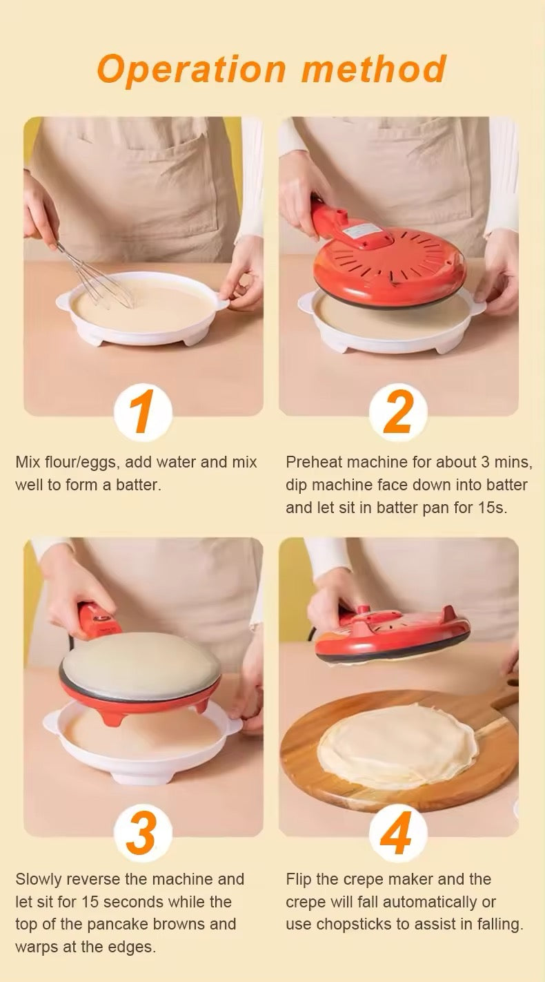 Máquina Panquequera Panqueque Pancakes 600W