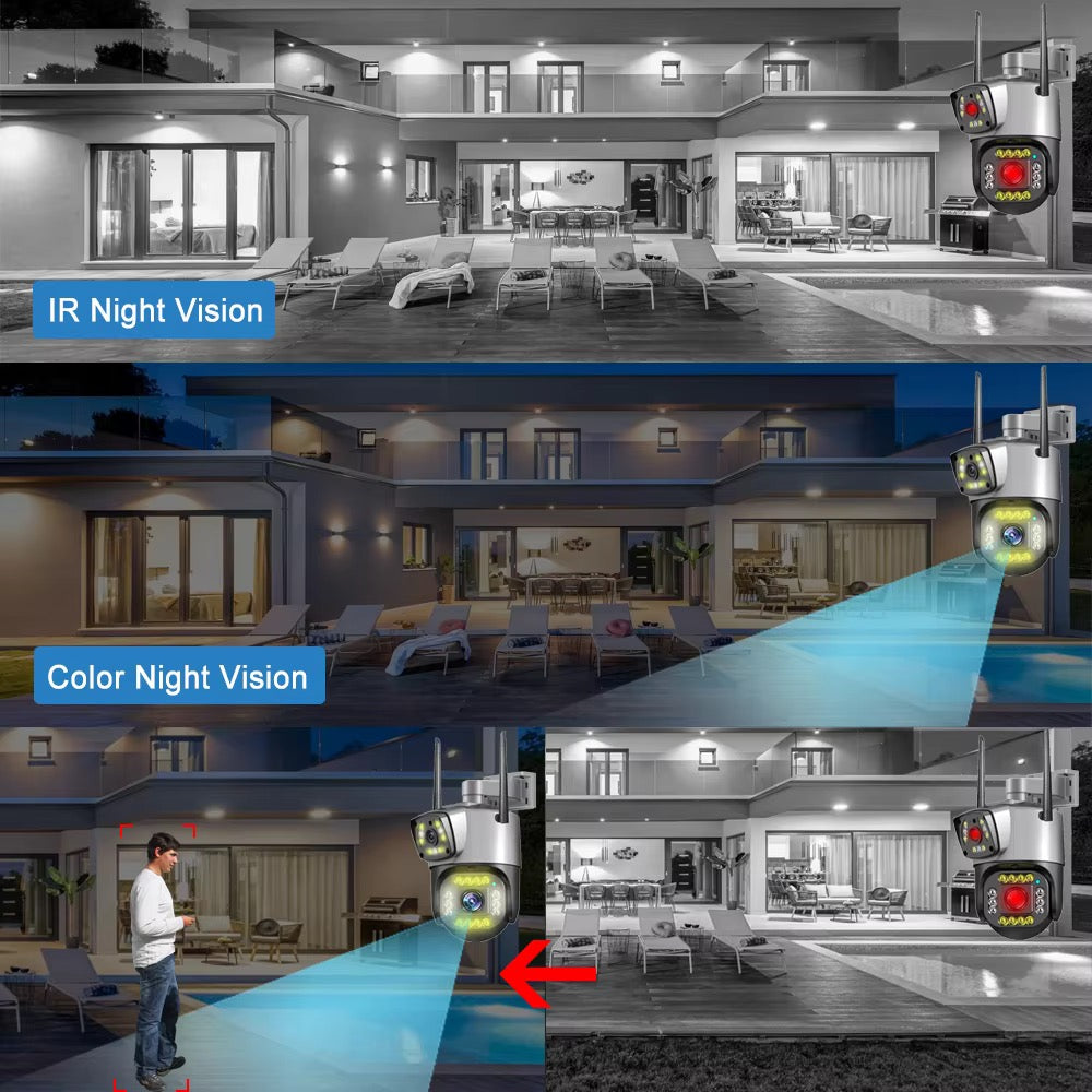 Doble Cámara Vigilancia 8MP Wifi 4G