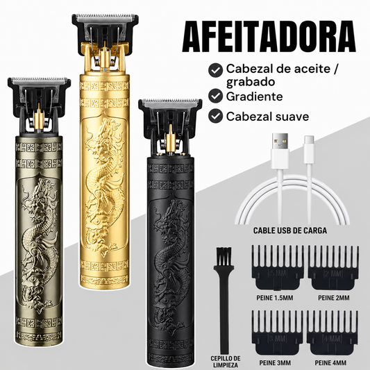 Afeitadora Recargable 4 Cabezales Vintage T9