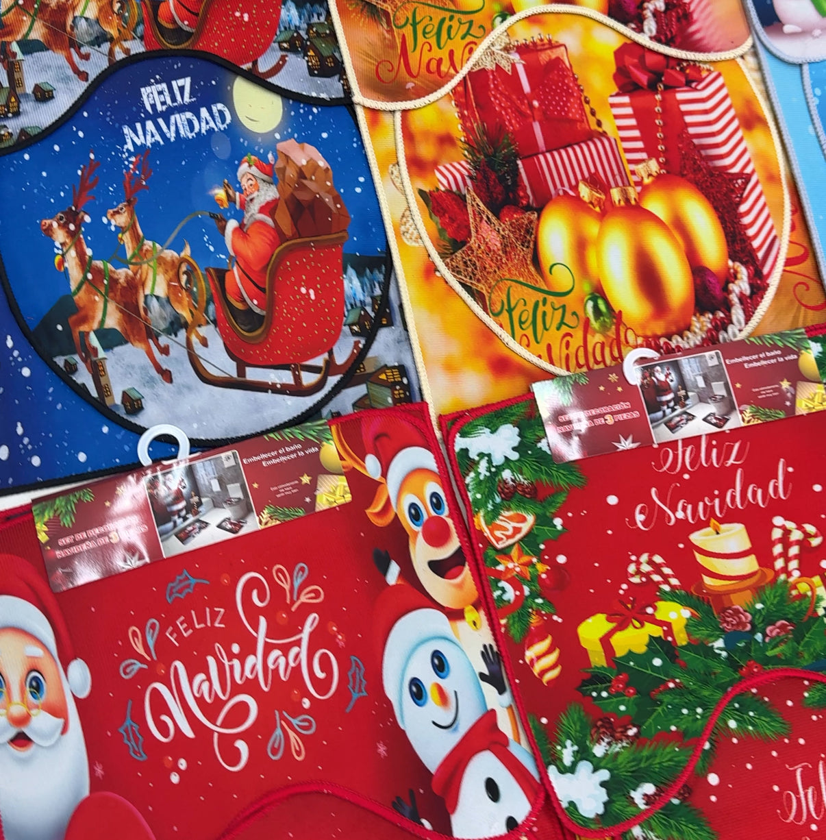 Set Baño Navideño 3 Piezas