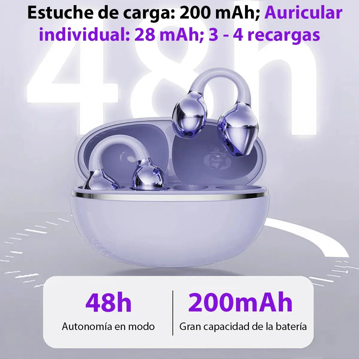 Audífono Damix Arete Mariposa Bluetooth Clip | 4 Colores