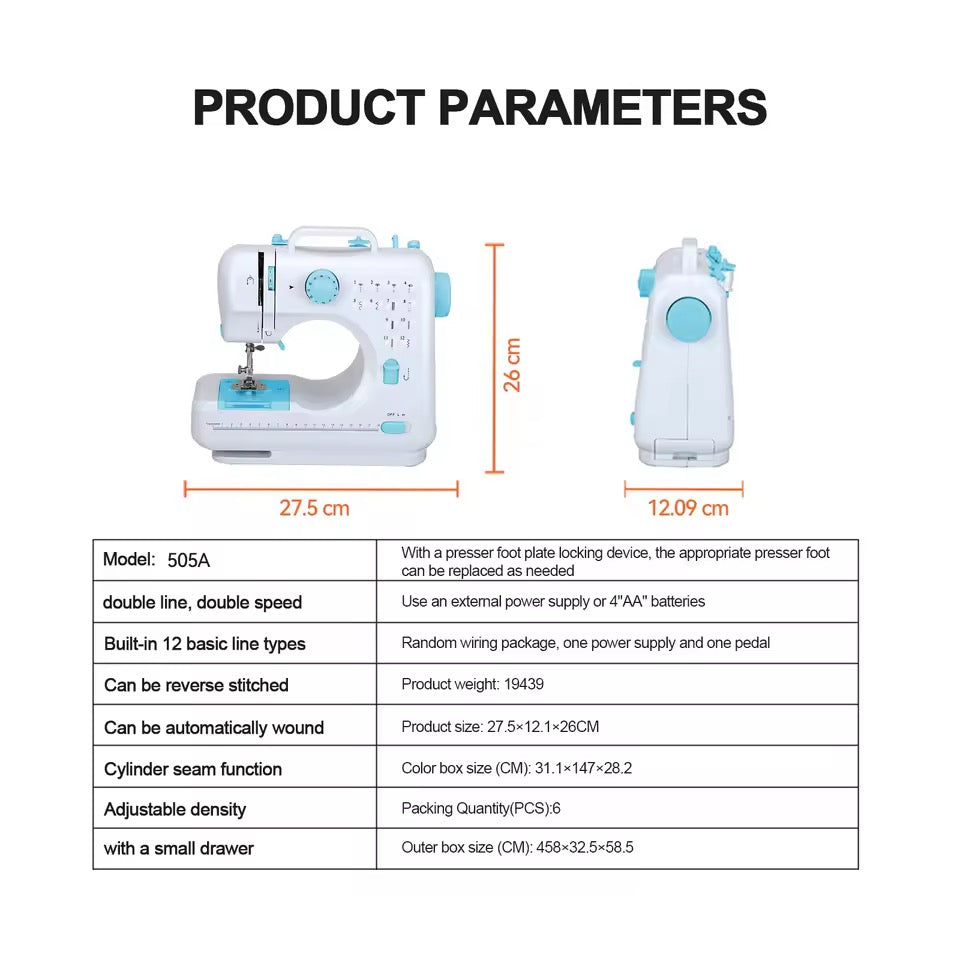 Mini Máquina de Coser Multifuncional 🧵