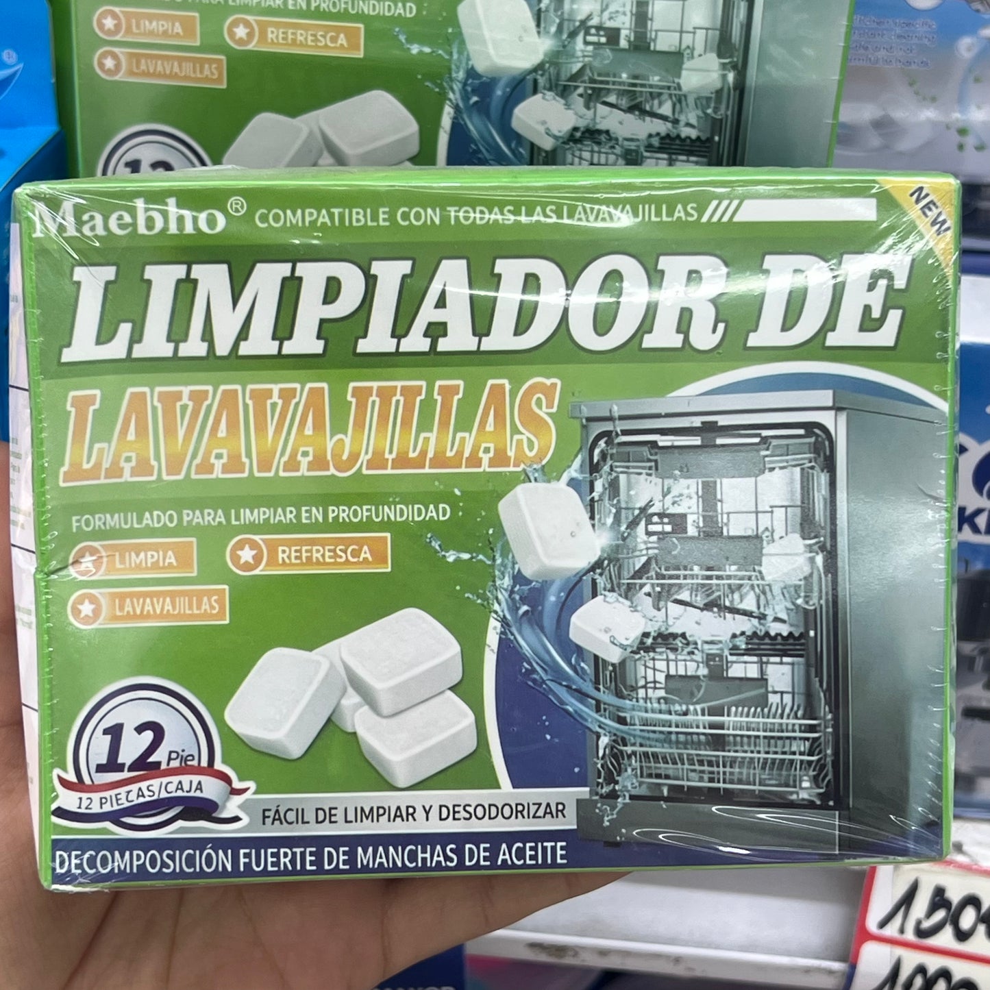 Pastilla Limpiador Lavavajillas 12 UN