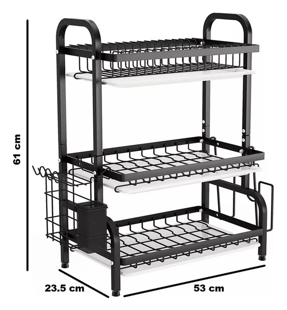 Seca Platos 3 pisos con Bandeja