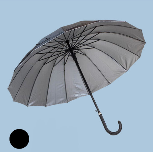 Paraguas Negro 100cm | 16 varillas