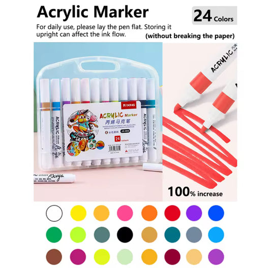 Lápices Acrílicos 24 Colores Tipo Posca