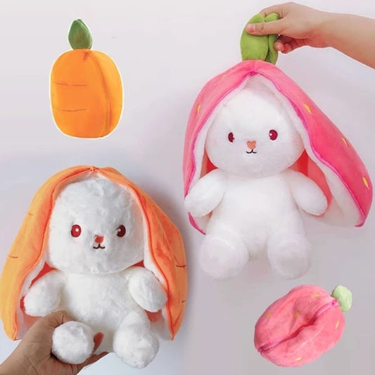 Peluche Conejo Frutilla Reversible 25cm
