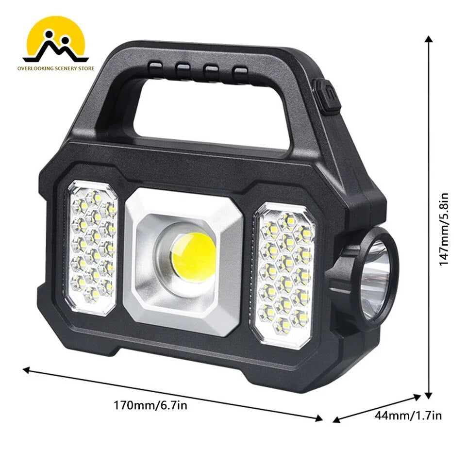 Lámpara Linterna Multifuncional Solar Recargable Led YD-2205B – chinitotao