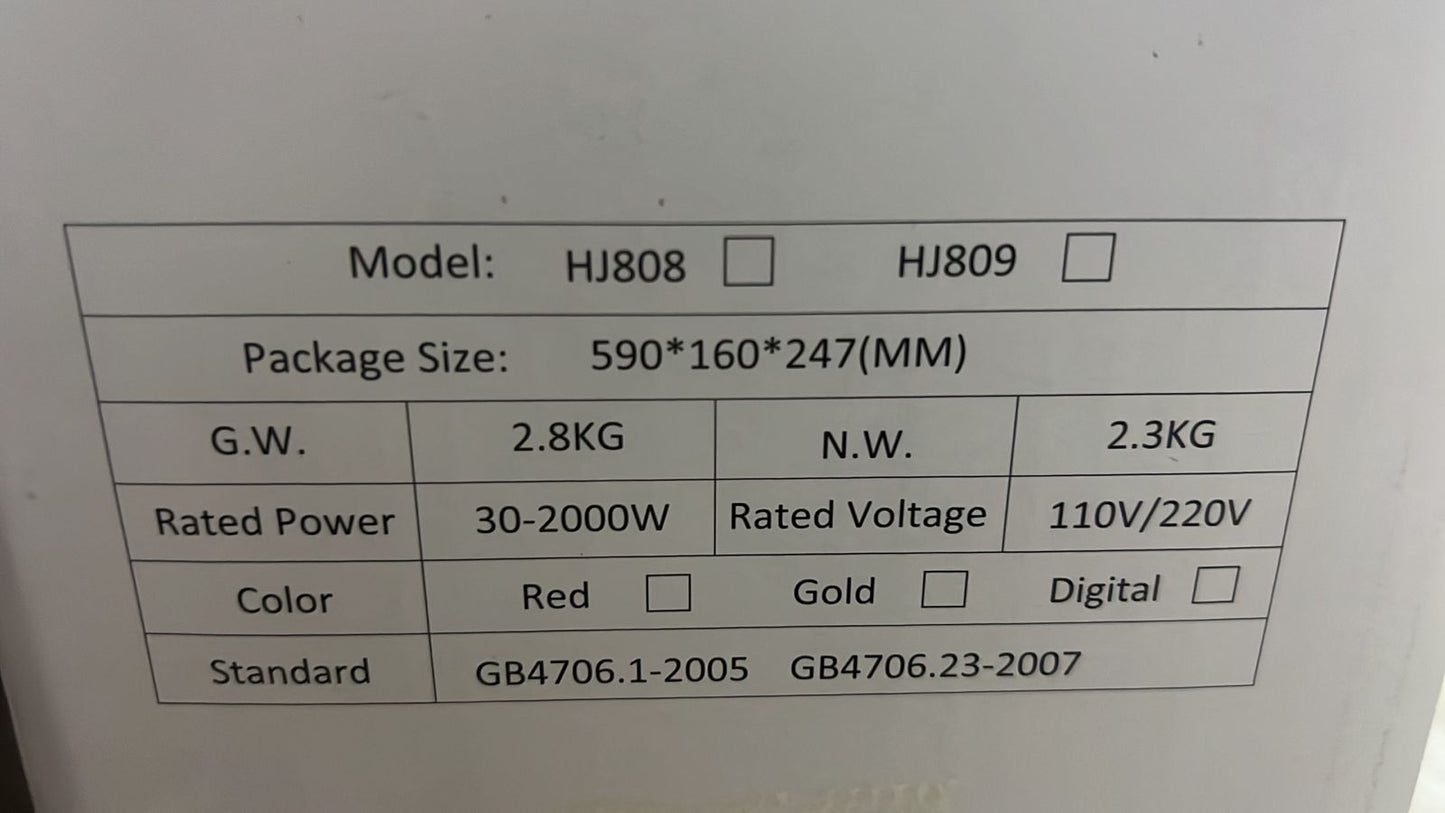 Termo ventilador 2000W Digital