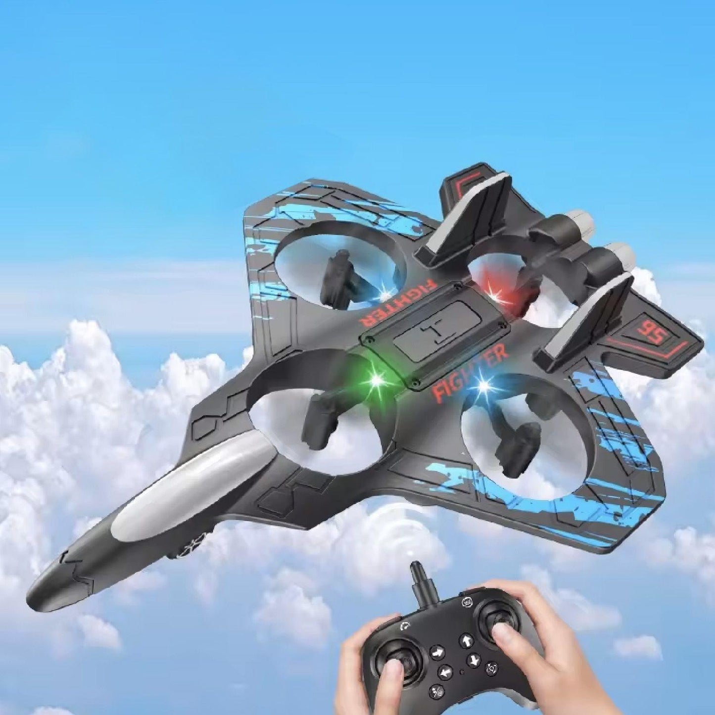 Avión Dron Juguete Planeador Recargable Mini Dron Negro