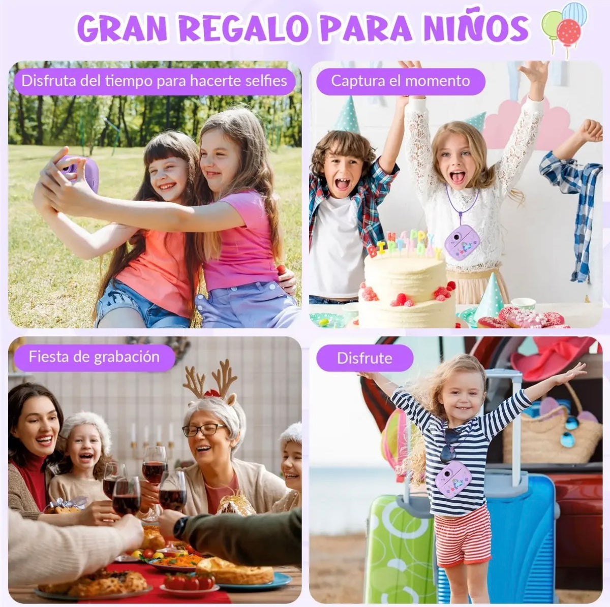 Cámara Fotos Digital Térmica Impresora Instantánea Video Juego