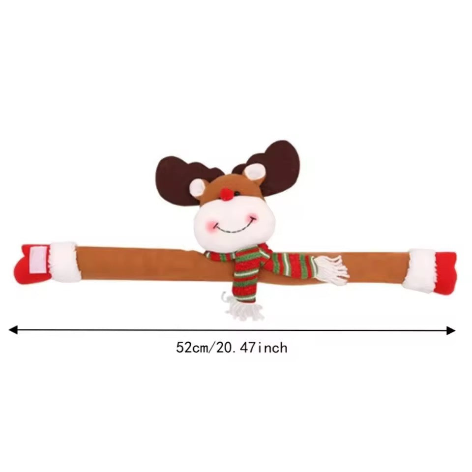Pack 2 Toma Sujeta Cortina Navideño Navidad