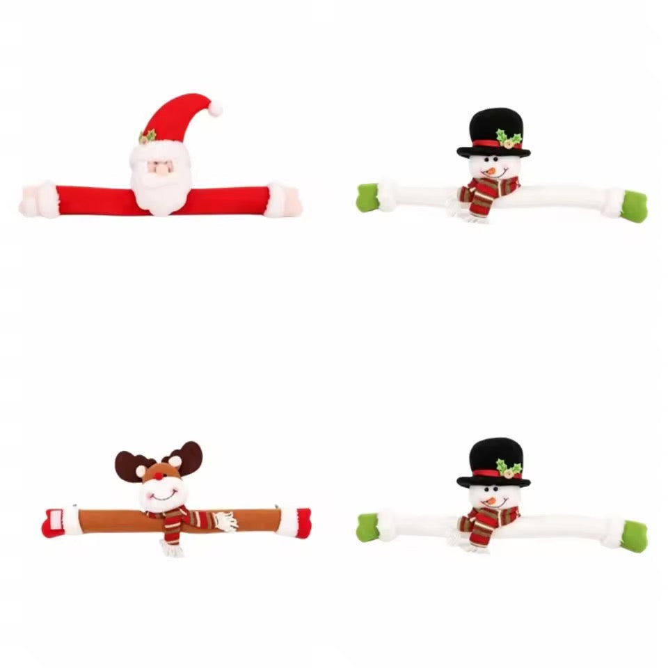 Pack 2 Toma Sujeta Cortina Navideño Navidad