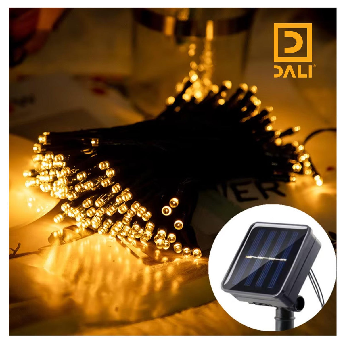 Set Luces Solares Multicolor Cálidas 100 / 200 LED 10 / 20 METROS
