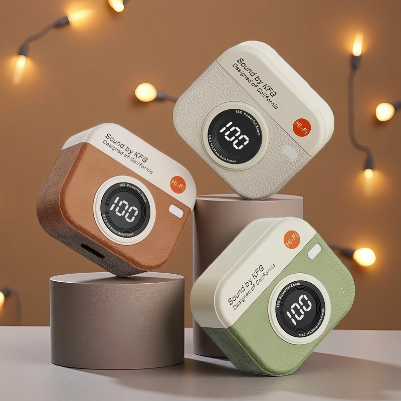 Audífono Vintage Cámara Bluetooth Q86