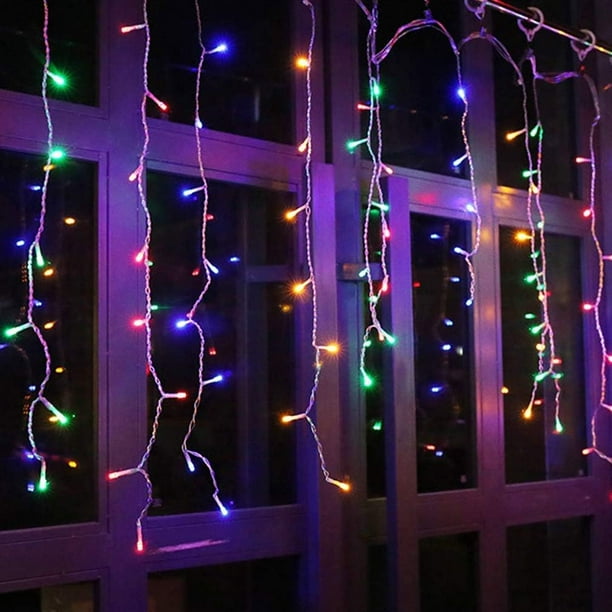 Cascada Luces Led 3 Metros Multicolor Enchufe