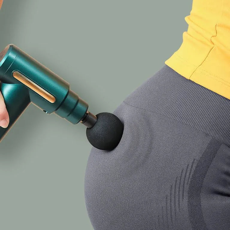 Pistola Masajeador 6 velocidades 4 cabezales Recargable